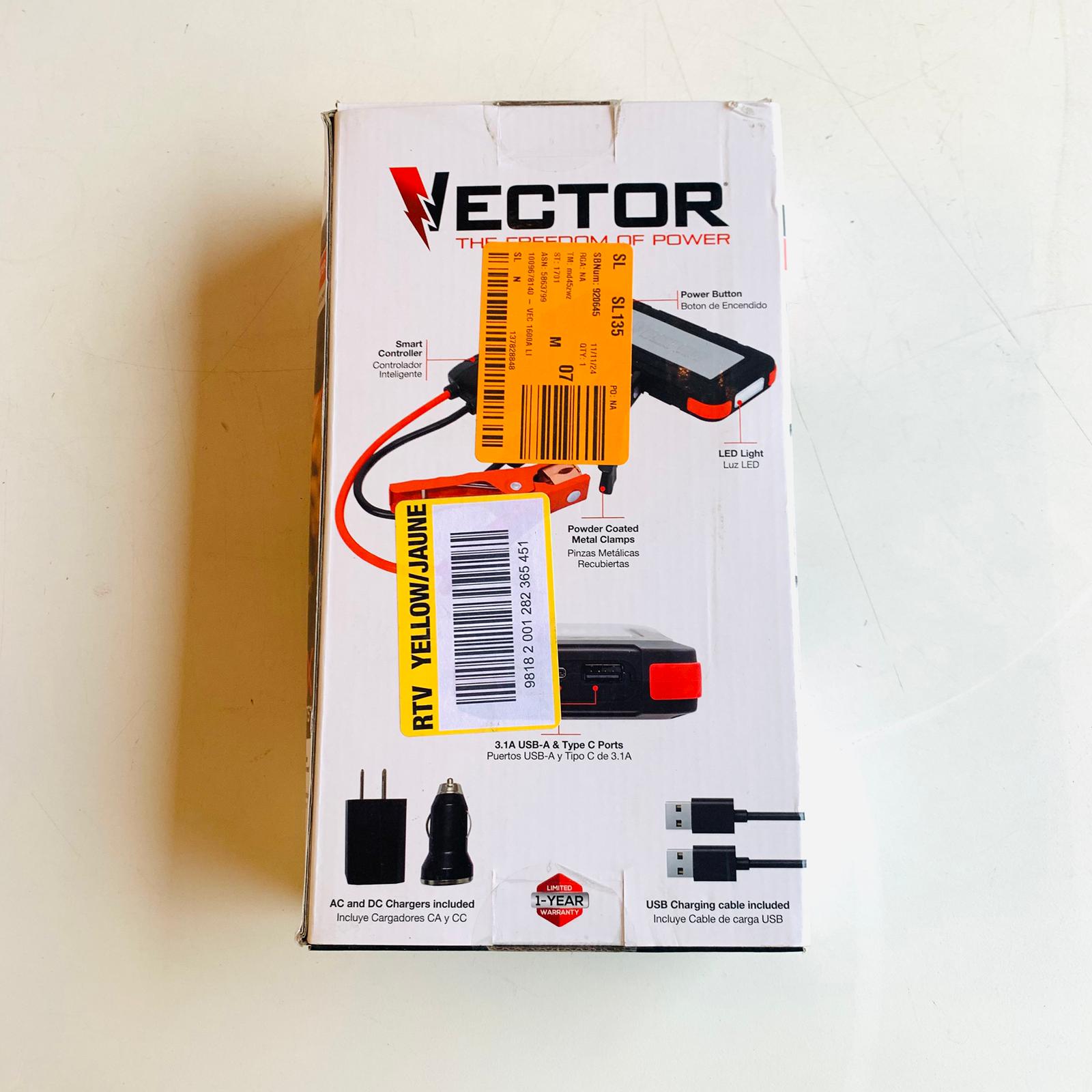 1600 Peak Amp Automotive Lithium Jump Starter, Portable Power - 15W USB-A & USB-C (SS16LV) 1600 Peak Amp Automotive Lithium Jump Starter, Portable Power - 15W USB-A & USB-C (SS16LV)